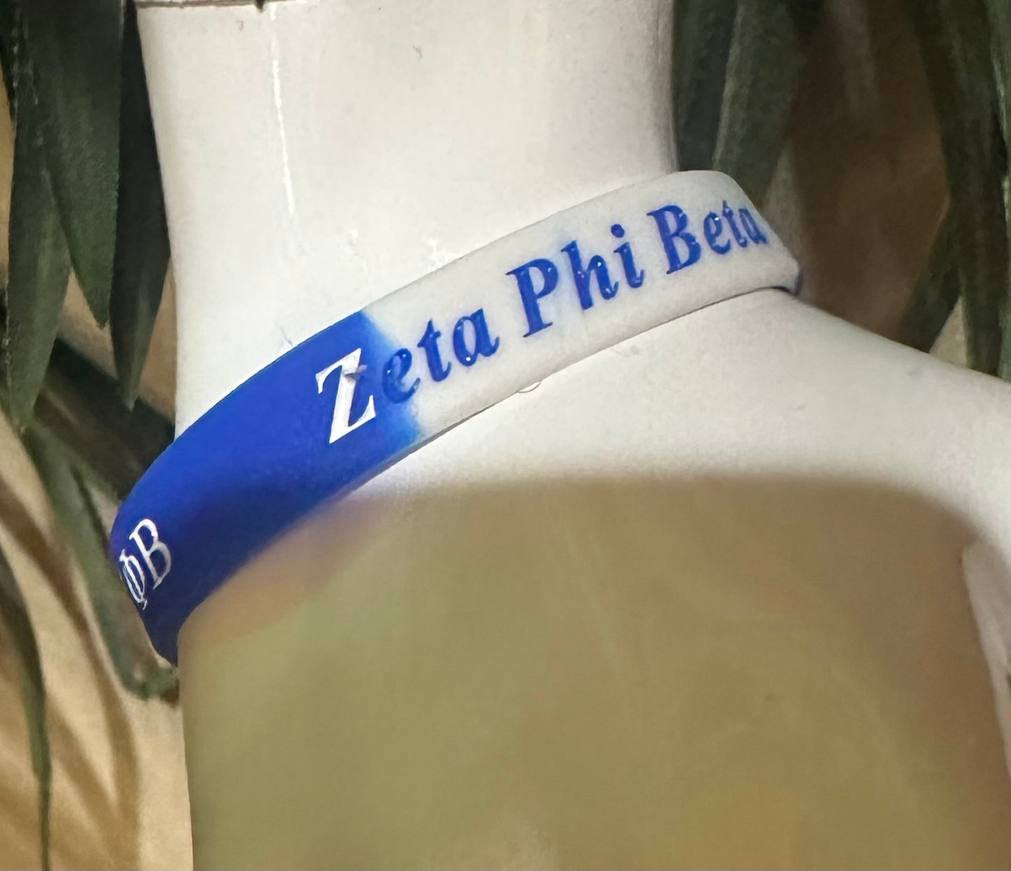 Zeta Phi Beta Silicone Bracelet