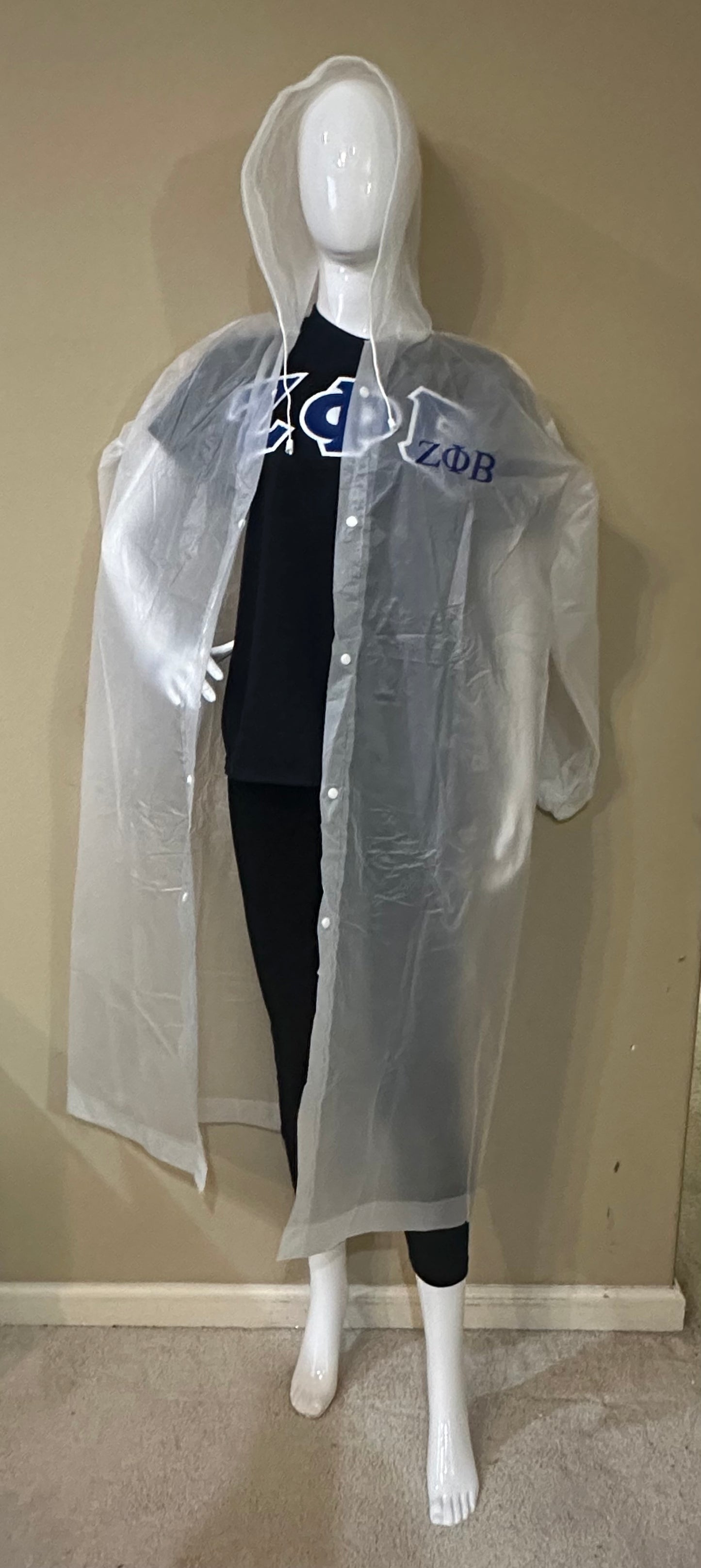 Zeta Phi Beta Rain Poncho