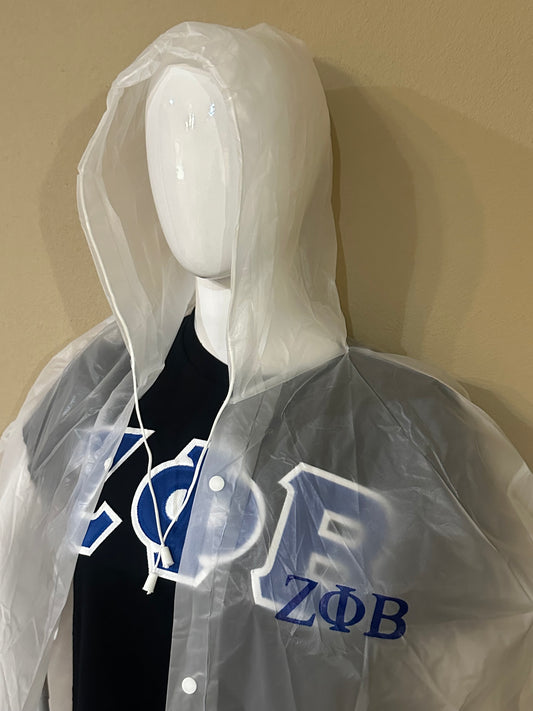 Zeta Phi Beta Rain Poncho