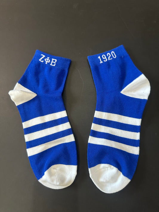 Zeta Phi Beta Ankle Socks