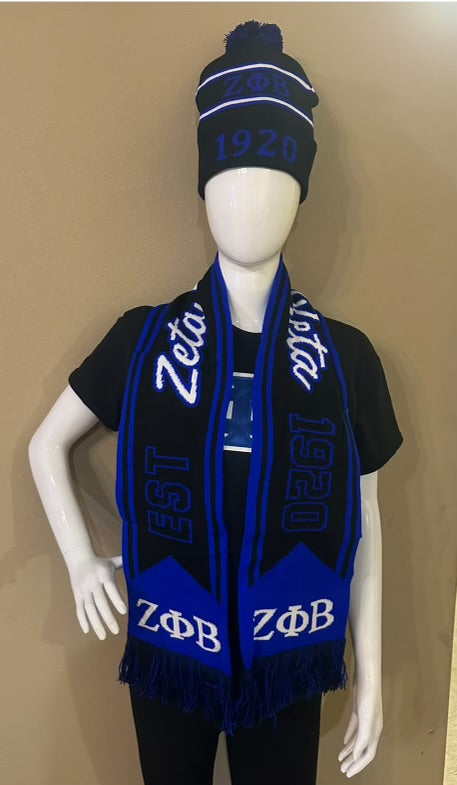 Zeta Phi Beta Beanie & Scarf Set