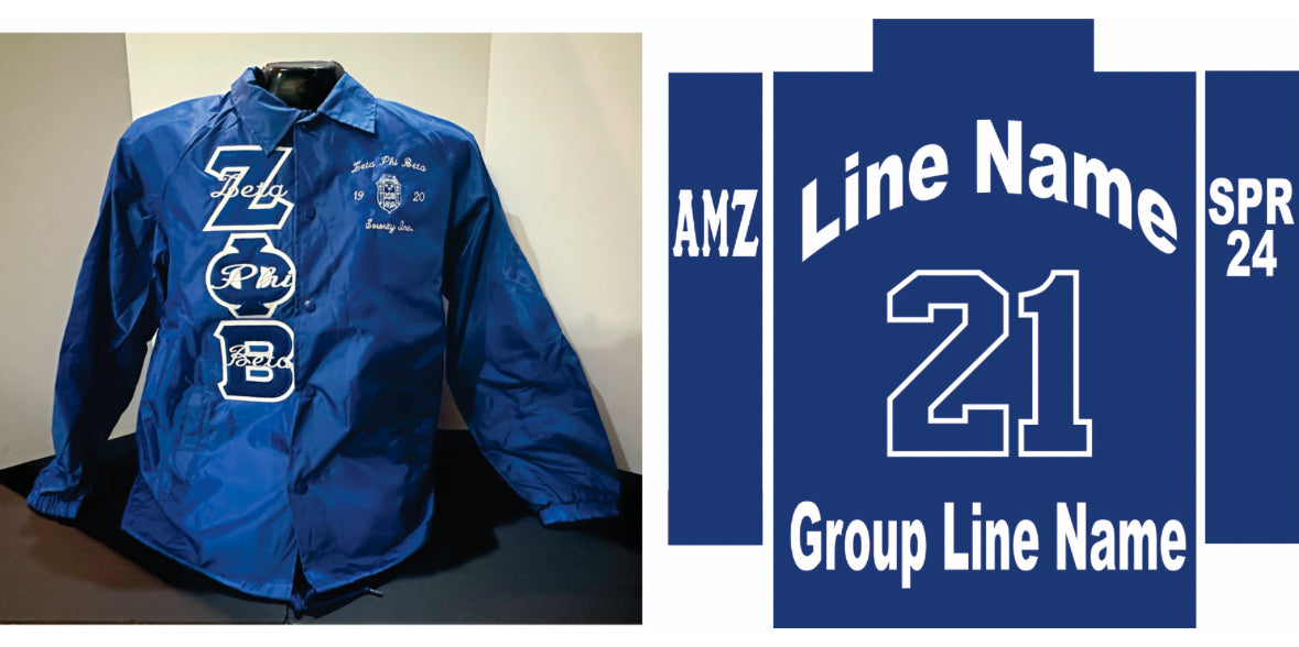 Custom site Zeta Phi Beta Coach Jacket