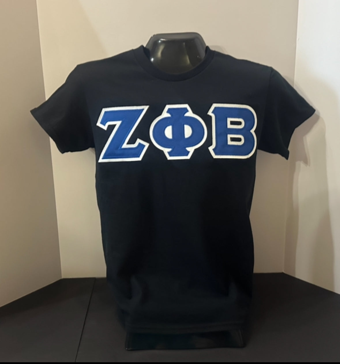 Zeta Phi Beta Royal Embroidered Applique T-Shirt