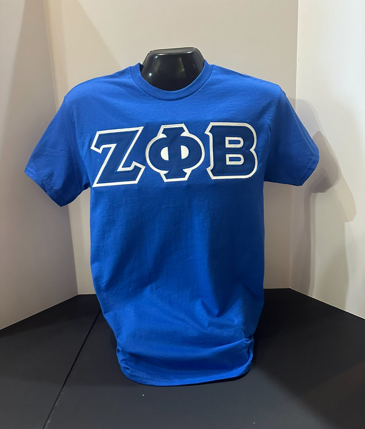 Zeta Phi Beta Royal Embroidered Applique T-Shirt